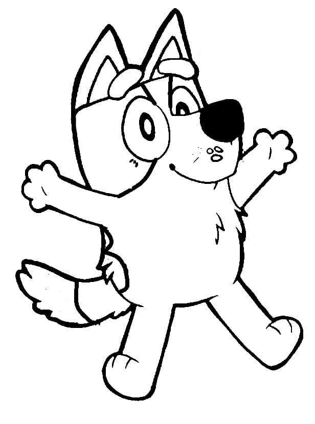 Bluey kostenlos ausmalbilder