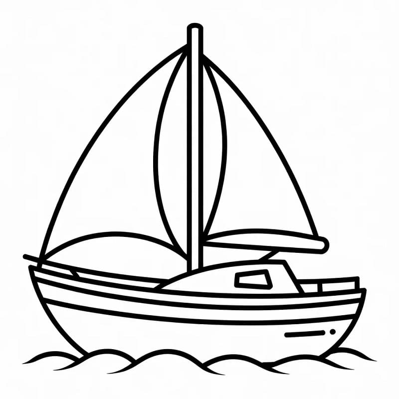 Boot zum Drucken ausmalbilder