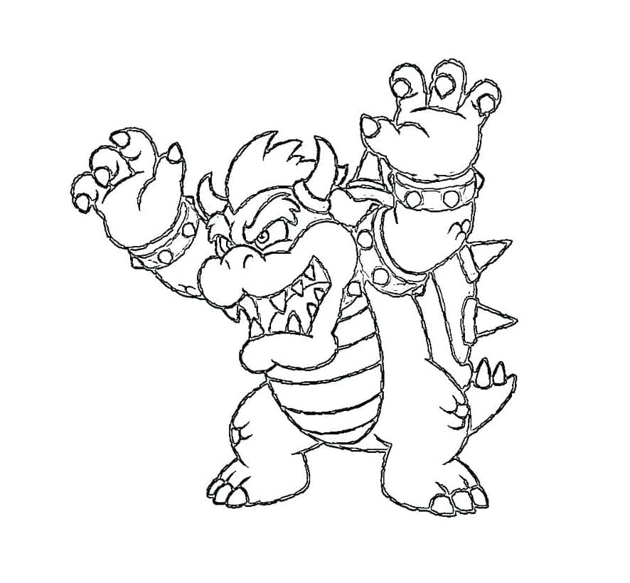Böser Bowser ausmalbilder