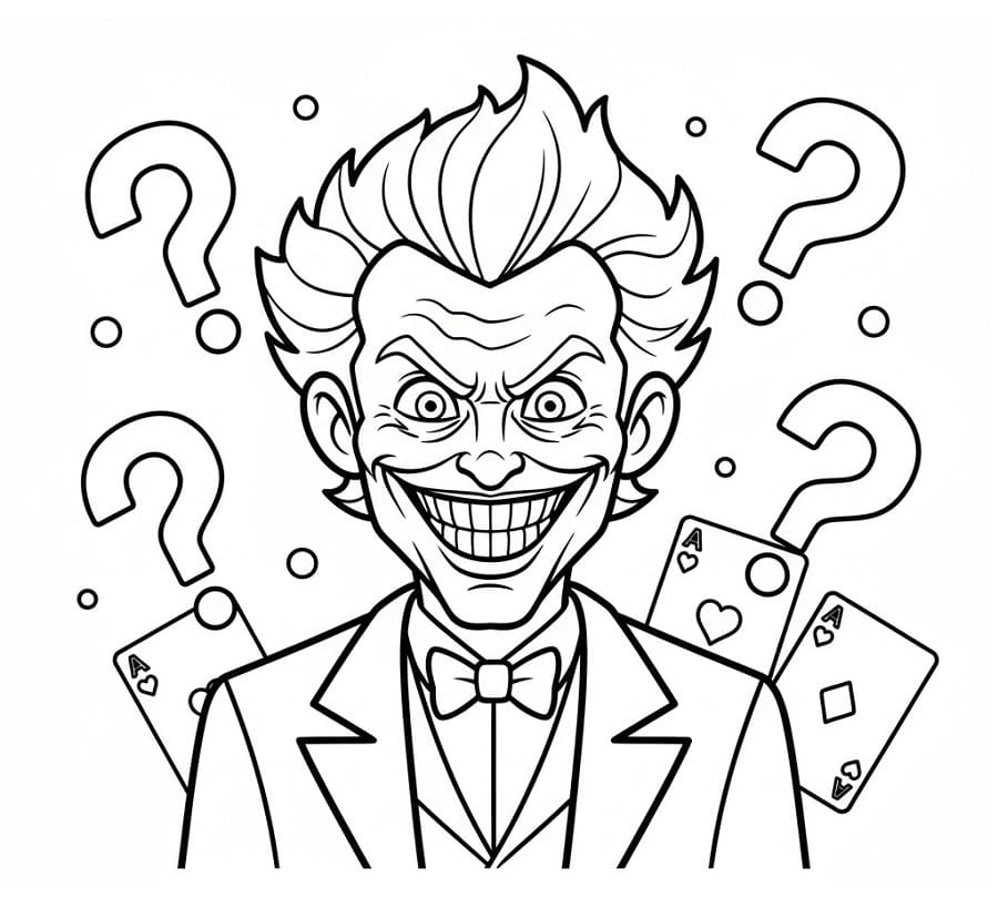 Böser Joker ausmalbilder