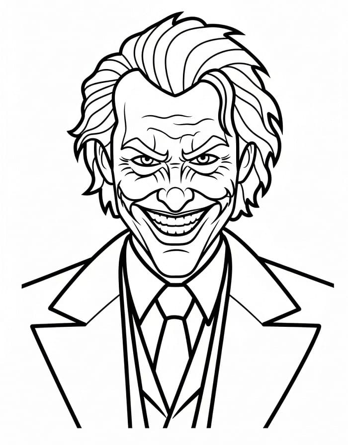 Bösewicht Joker ausmalbilder