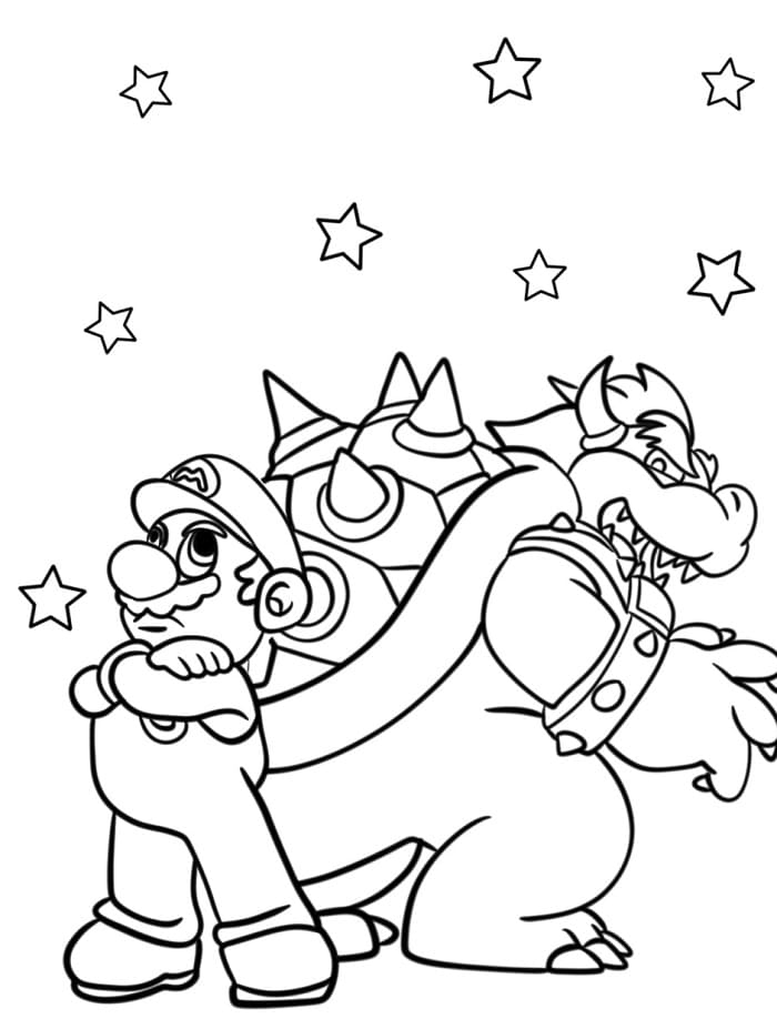 Bowser für Kinder ausmalbilder