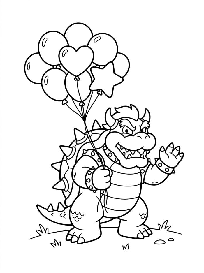 Bowser ausmalbilder