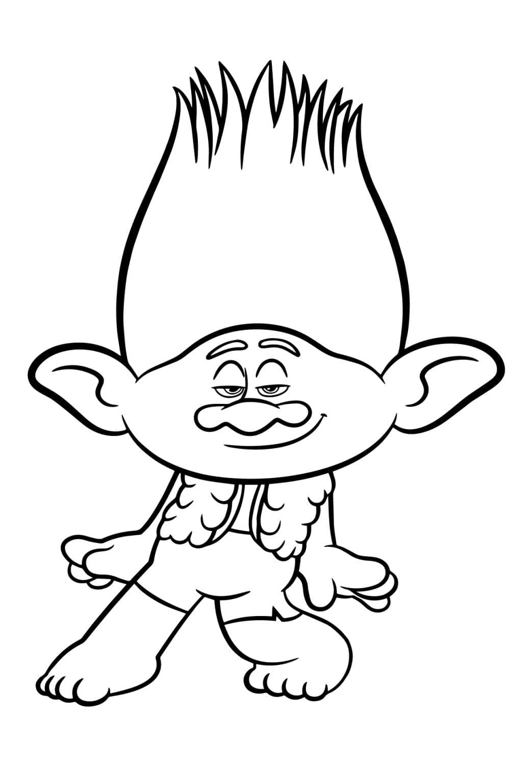 Branch aus Trolls ausmalbilder