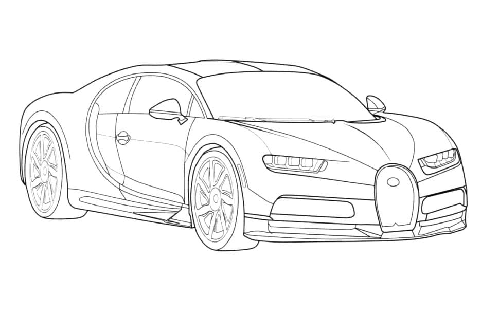 Bugatti für 3-jährige Kinder ausmalbilder