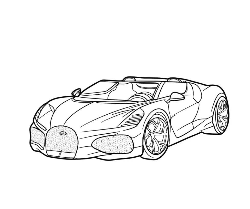 Bugatti für 4-jährige Kinder ausmalbilder