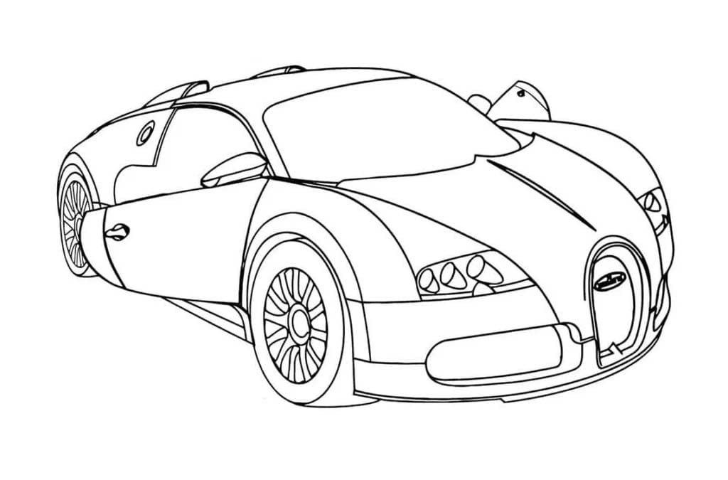 Bugatti für 5-jährige Kinder ausmalbilder