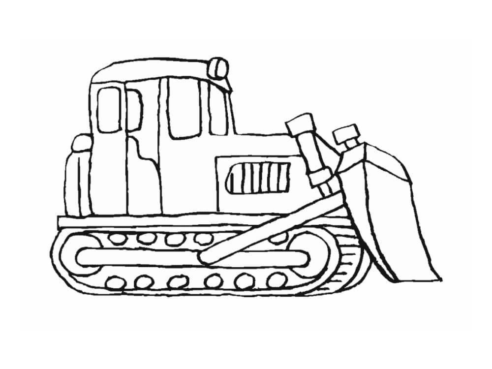 Bulldozer Bild ausmalbilder