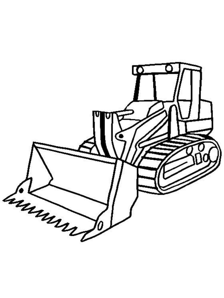 Bulldozer für 2-jährige Kinder ausmalbilder