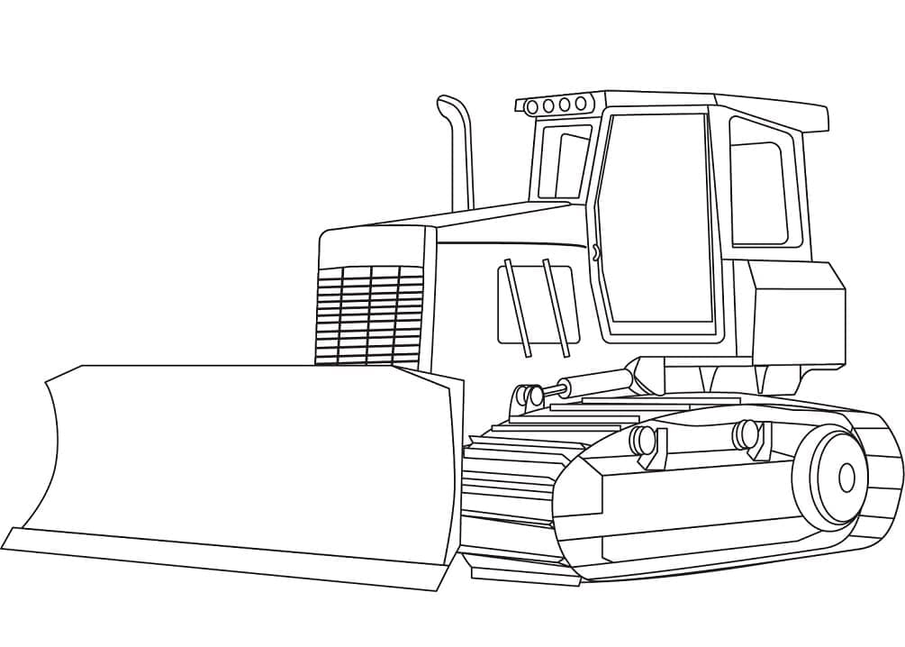 Bulldozer für 3-jährige Kinder ausmalbilder