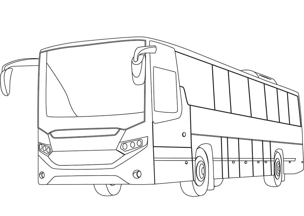 Bus für 1-jährige Kinder ausmalbilder