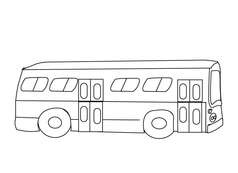Bus für 2-jährige Kinder ausmalbilder