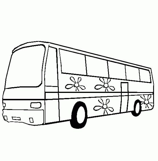 Bus für 3-jährige Kinder ausmalbilder