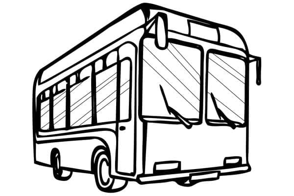 Bus für Kinder ausmalbilder