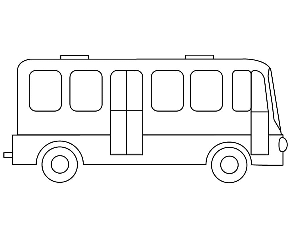 Bus gratis ausmalbilder