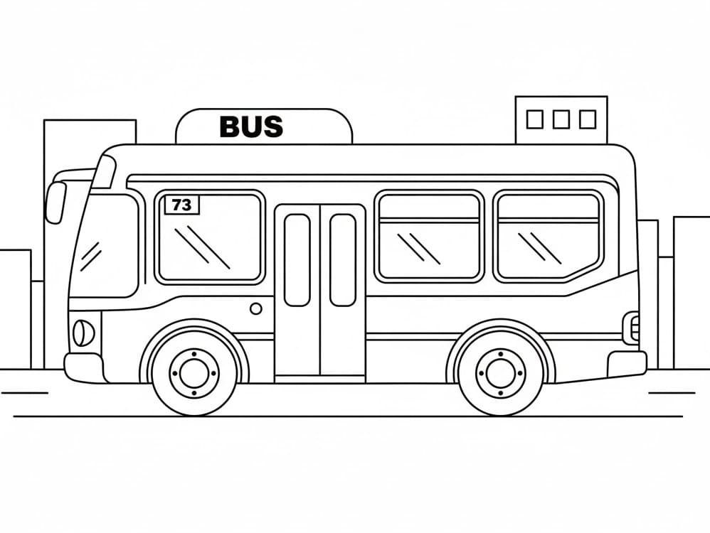 Bus zum Ausdrucken ausmalbilder