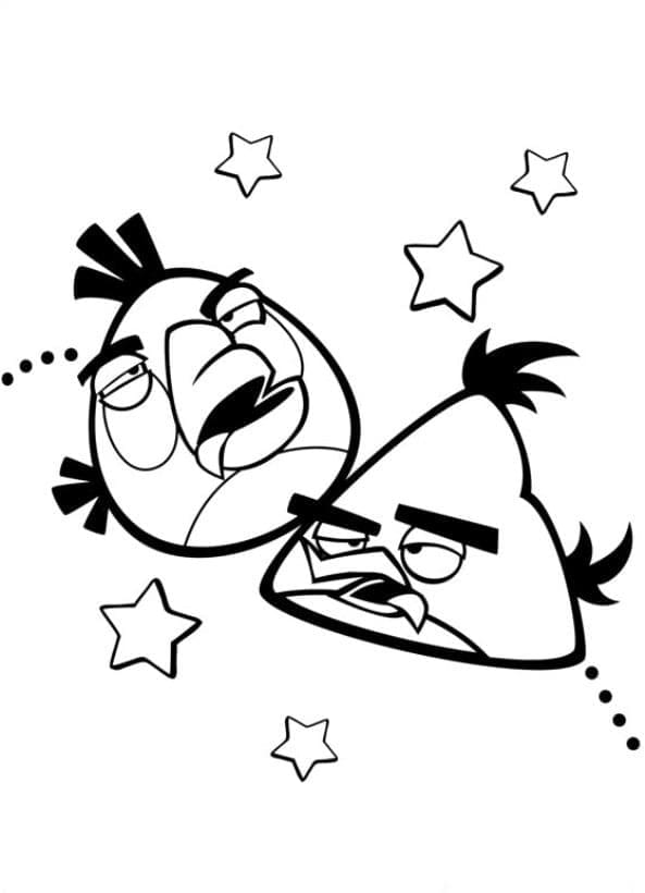 Cartoon Angry Birds ausmalbilder