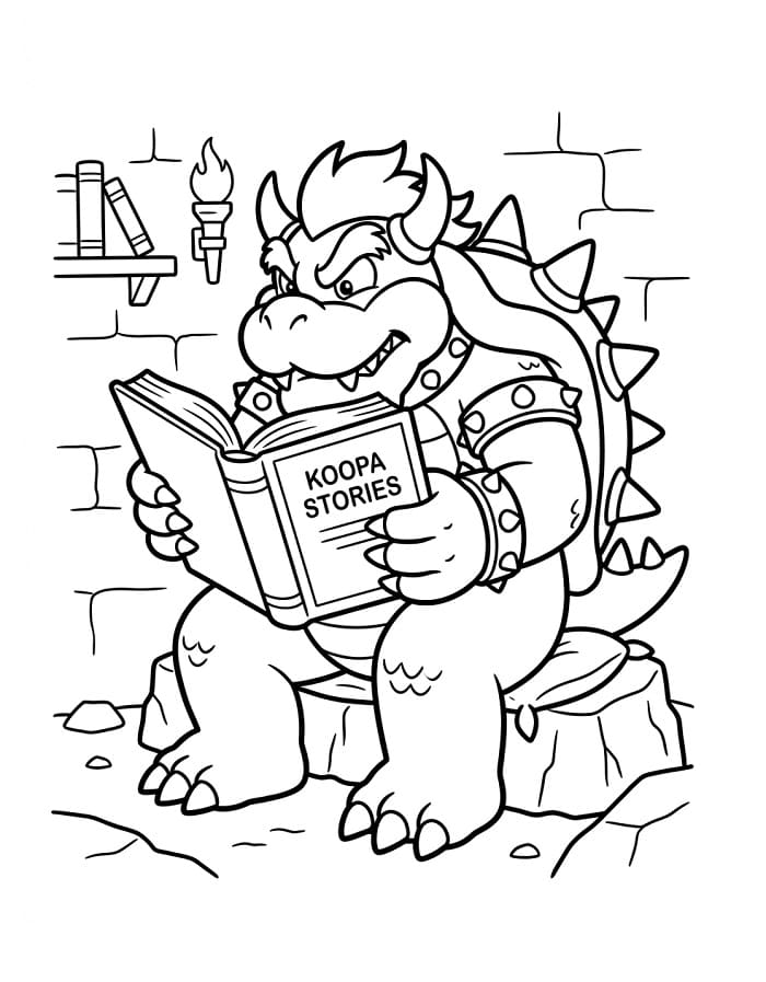 Cartoon Bowser ausmalbilder
