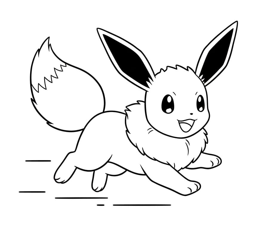 Cartoon Evoli ausmalbilder