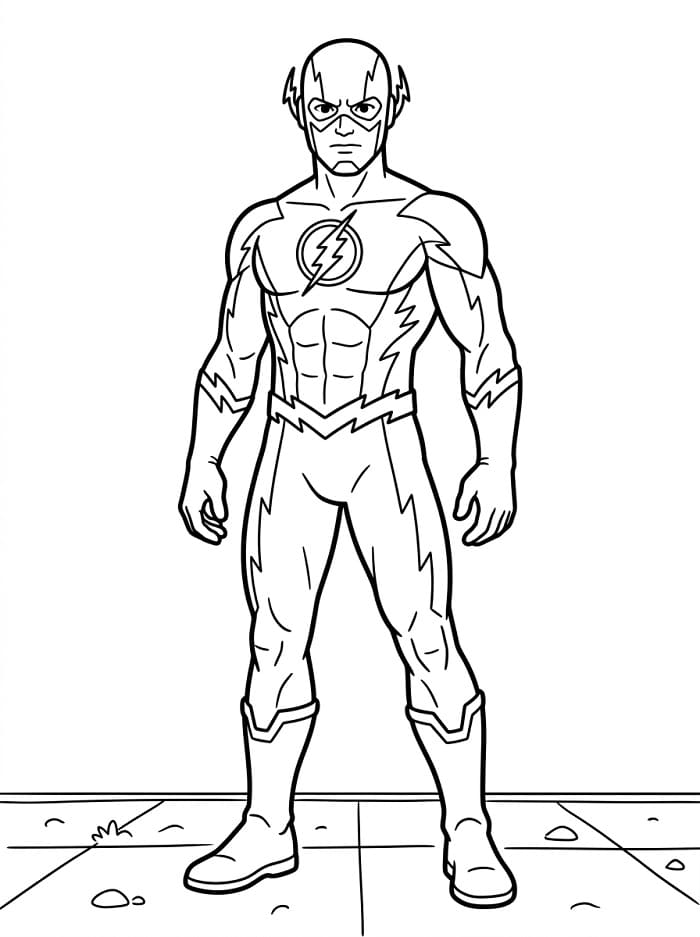 Cartoon Flash ausmalbilder