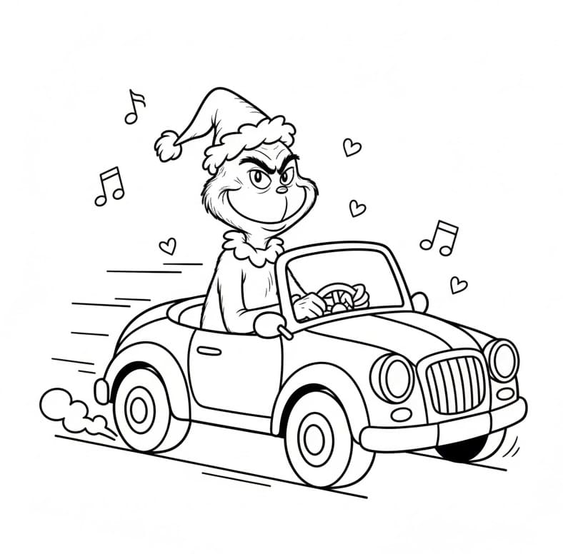 Cartoon Grinch ausmalbilder