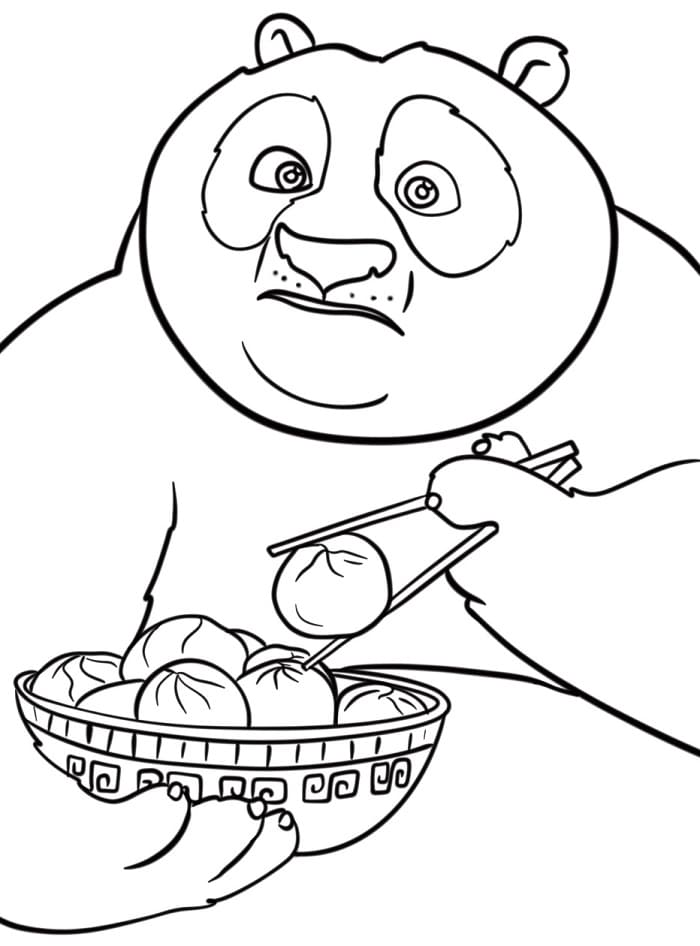 Cartoon Kung Fu Panda ausmalbilder