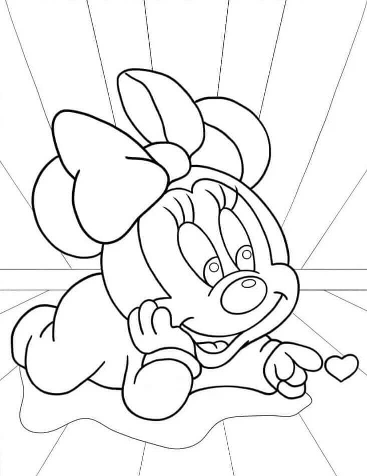Cartoon Minnie Maus ausmalbilder