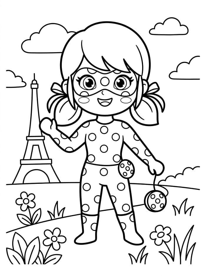 Cartoon Miraculous Ladybug ausmalbilder