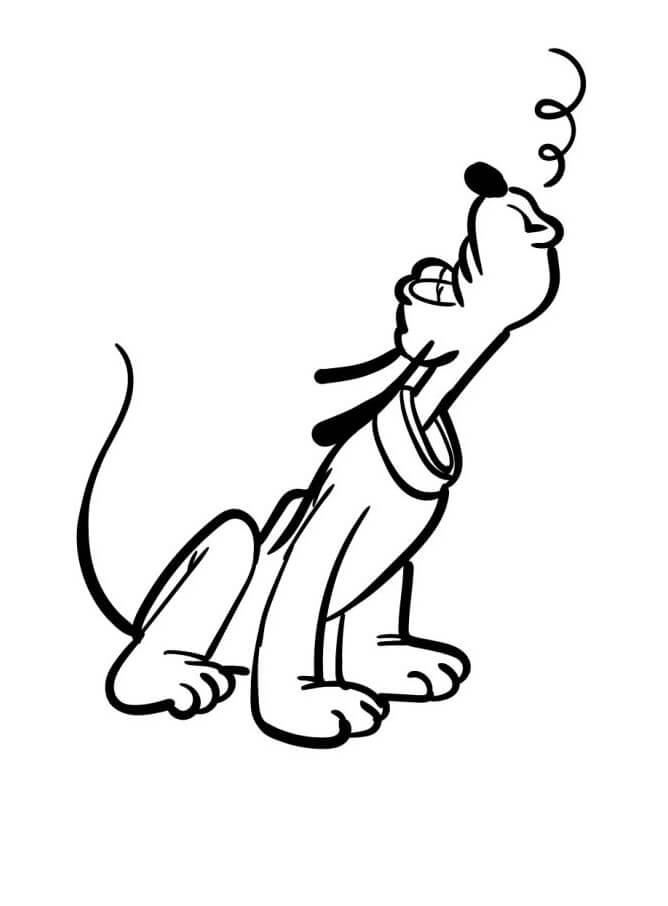 Cartoon Pluto ausmalbilder