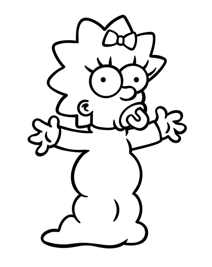 Cartoon Simpsons ausmalbilder