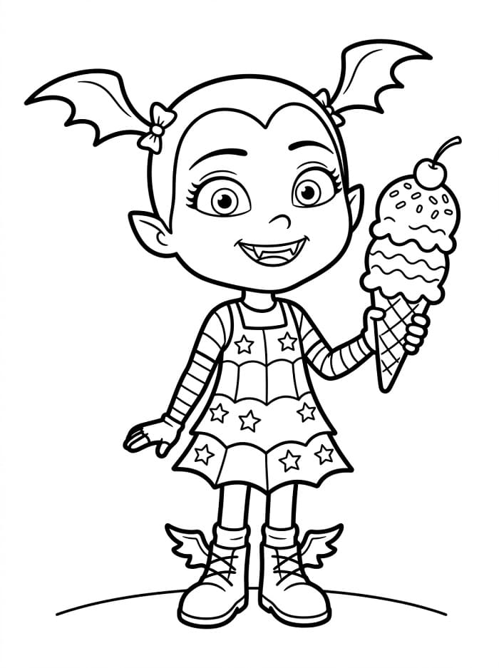 Cartoon Vampirina ausmalbilder