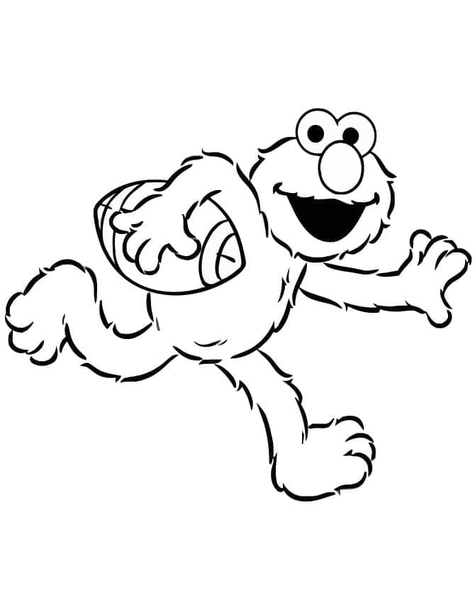 Cartoon niedlicher Elmo ausmalbilder