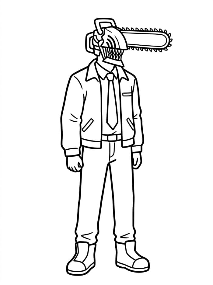 Chainsaw Man Malvorlage ausmalbilder