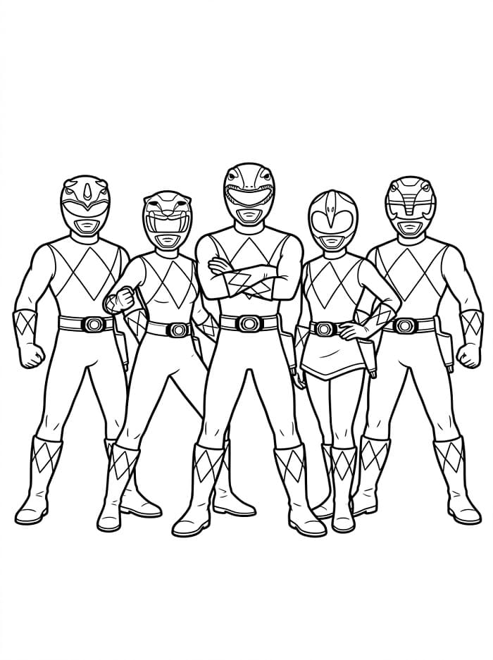 Charakter aus Power Rangers ausmalbilder