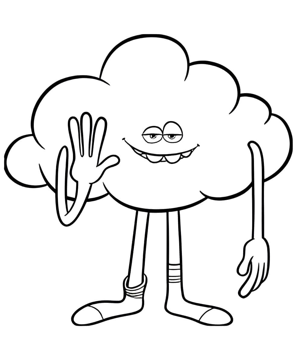 Cloud Guy aus Trolls ausmalbilder
