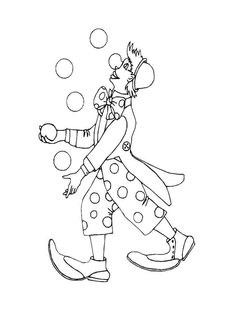 Clown Bild ausmalbilder