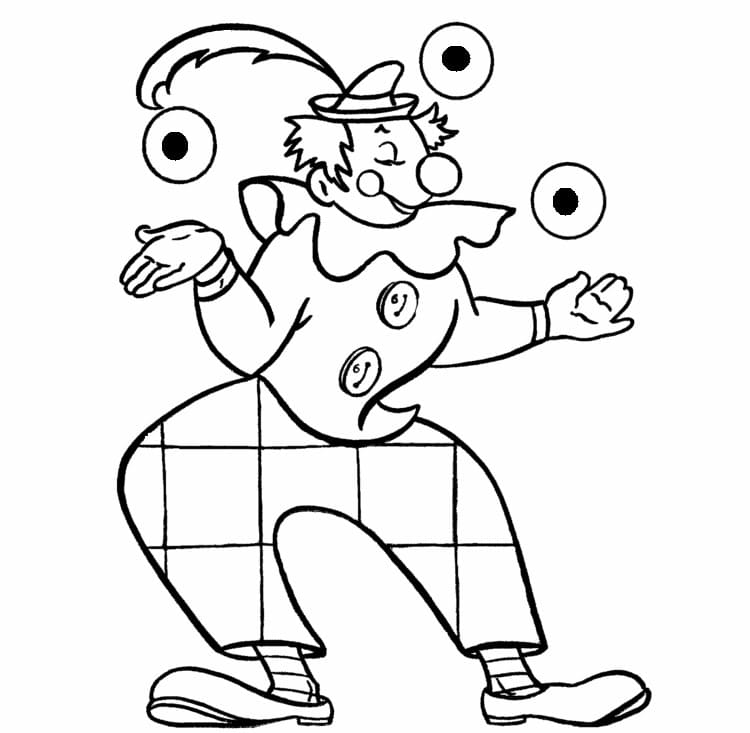 Clown für Kinder ausmalbilder