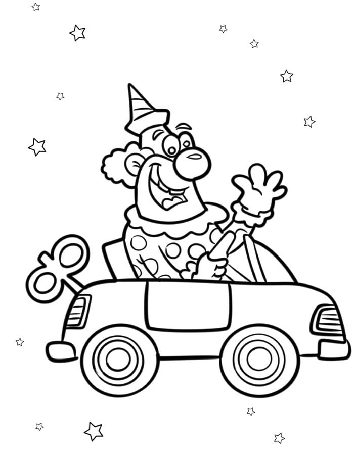 Clown zum Ausdrucken ausmalbilder