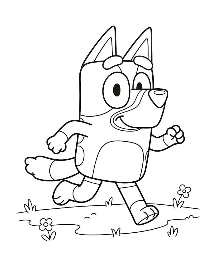 Comic-Bluey ausmalbilder