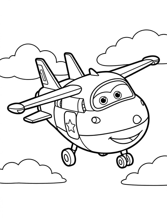 Comic-Super Wings ausmalbilder