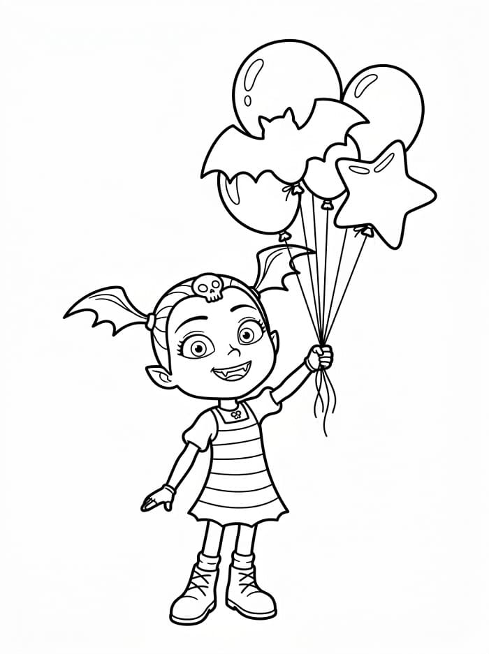 Coole Vampirina ausmalbilder