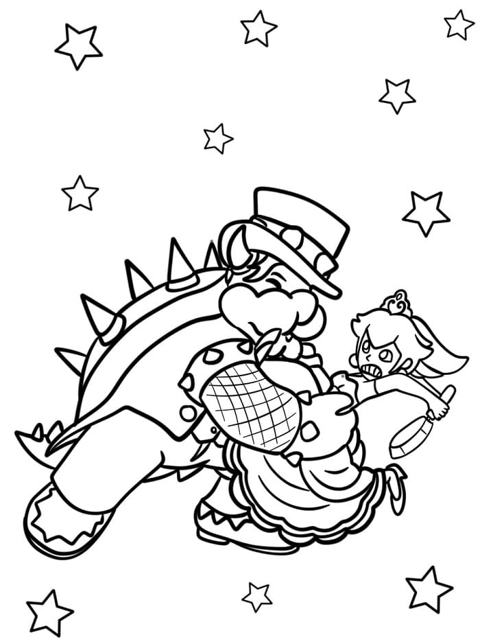 Cooler Bowser ausmalbilder