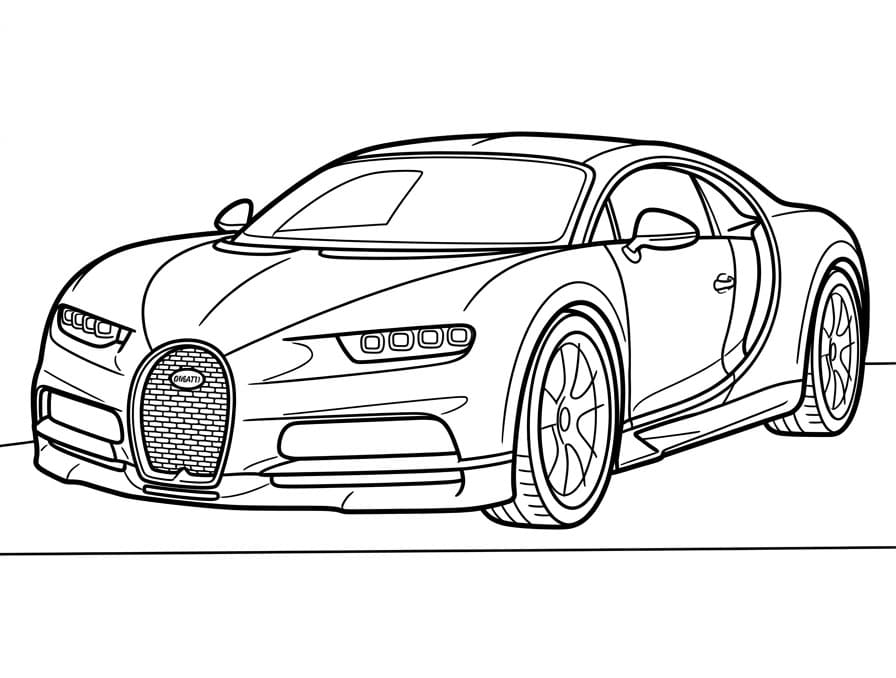 Cooler Bugatti ausmalbilder