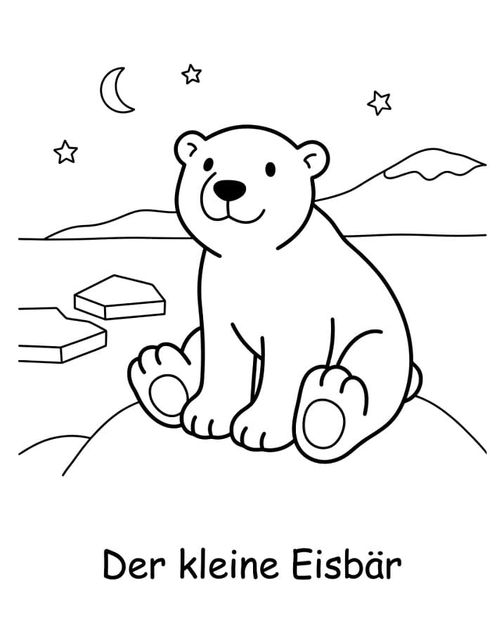 Cooler Der kleine Eisbär ausmalbilder