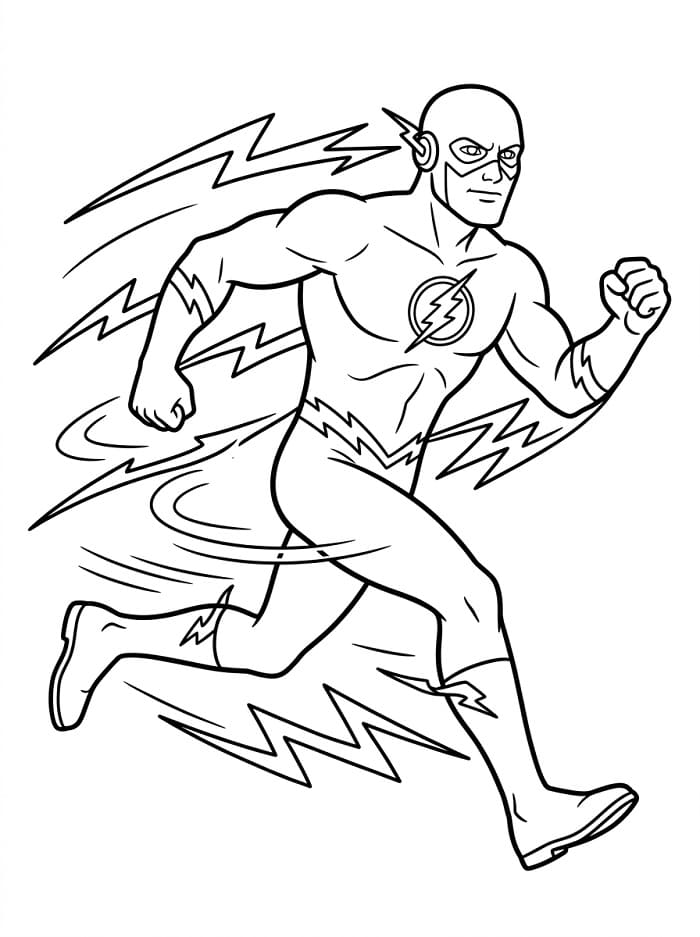 Cooler Flash ausmalbilder