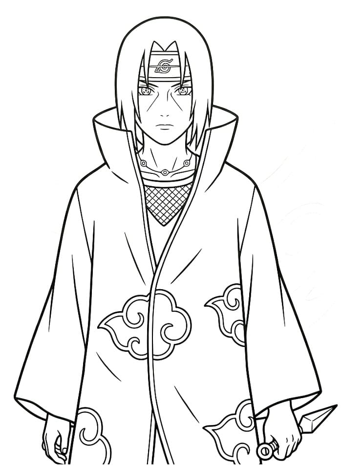 Cooler Itachi ausmalbilder