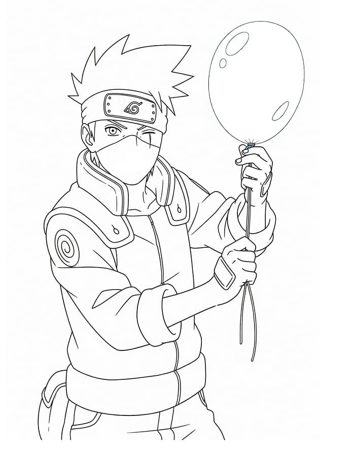 Cooler Kakashi ausmalbilder