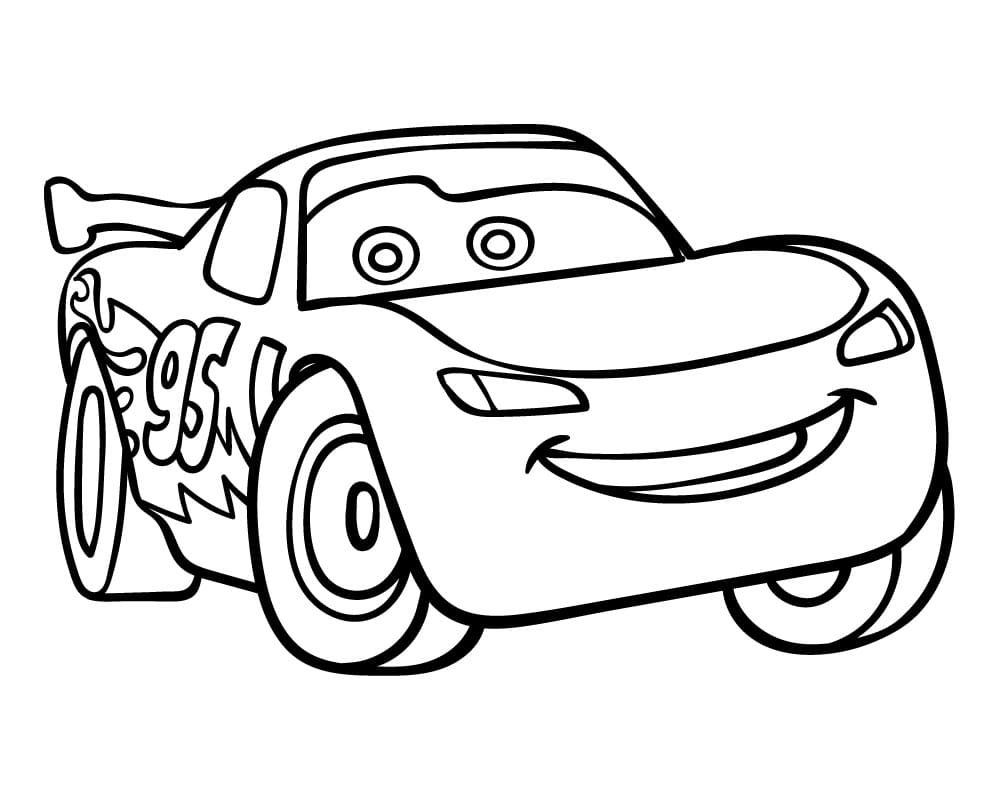 Cooler Lightning McQueen ausmalbilder