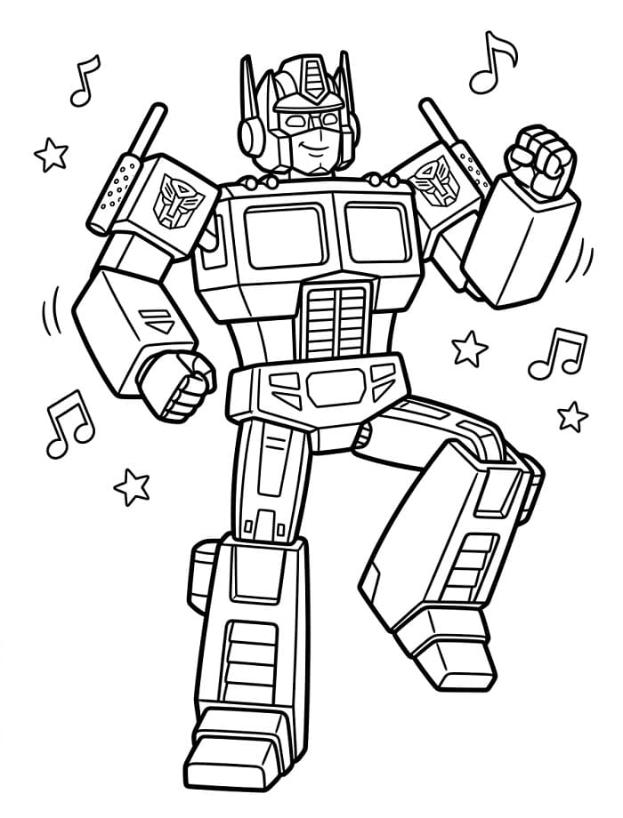Cooler Optimus Prime ausmalbilder