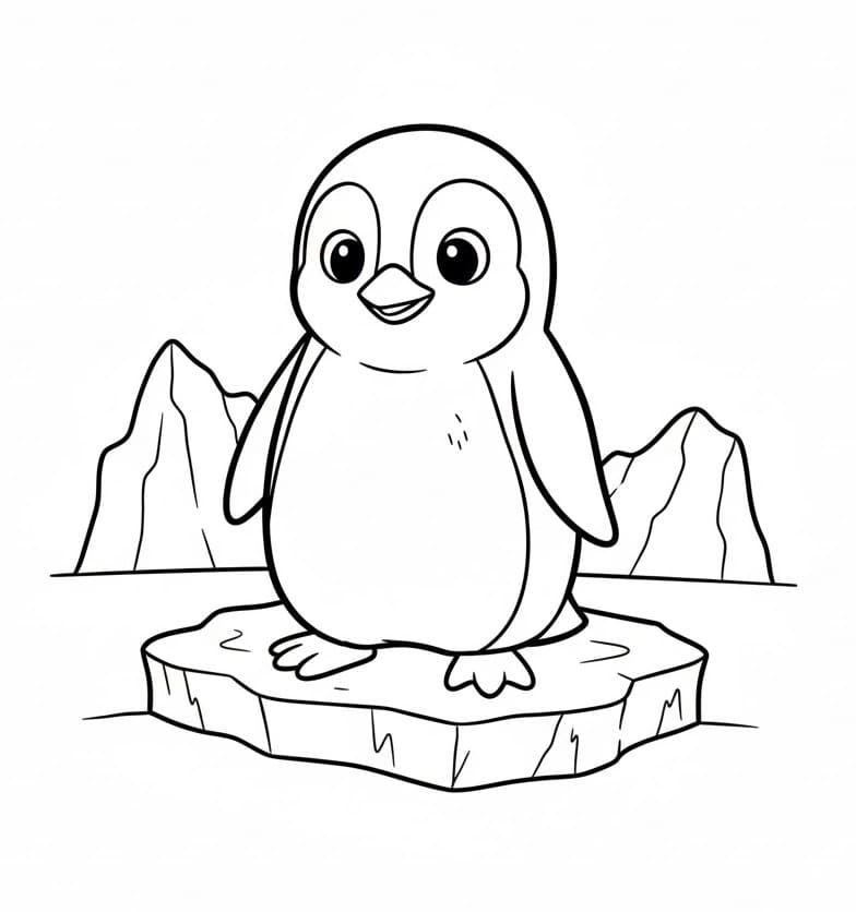 Pinguin ausmalbilder